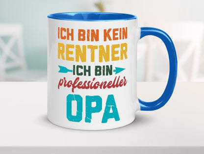Ich bin Professioneller Opa | Rentner Großvater Geschenkidee Familie Humor Tasse