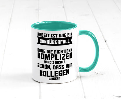 Arbeit | Kollegen Komplizen Jobwechsel Abschied Büro lustiger Spruch Geschenk