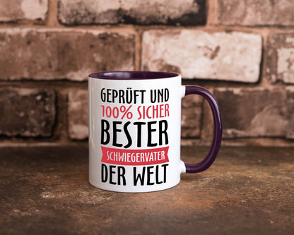 Bester Schwiegervater Geschenk Familie Geschenkidee lustiger Spruch Tasse