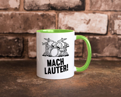 Mach lauter | Schlagzeug Band Musiker Geschenkidee Humor Tasse