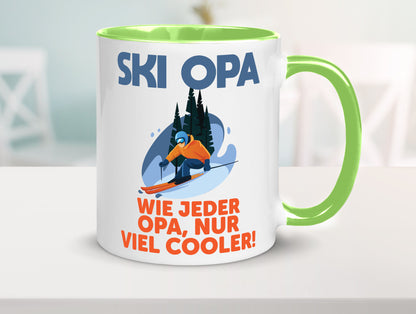 Ski Opa, normal, nur cooler | Skifahrer Bäume Schnee Geschenkidee Familie Humor