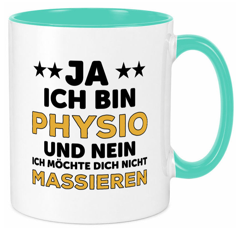 Ich bin Physio | lustige Spruch Tasse Physiotherapeut Geschenkidee Humor