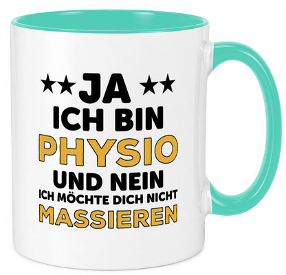 Ich bin Physio | lustige Spruch Tasse Physiotherapeut Geschenkidee Humor