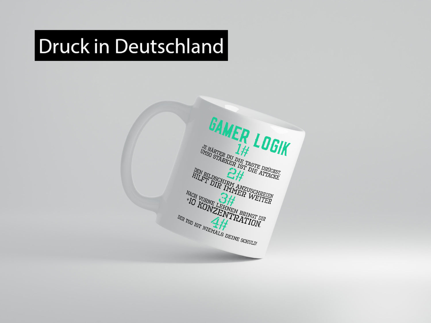 Gamer Logik | Gaming Regeln Zocker PC Nerd Freunde Humor Geschenkidee Tasse