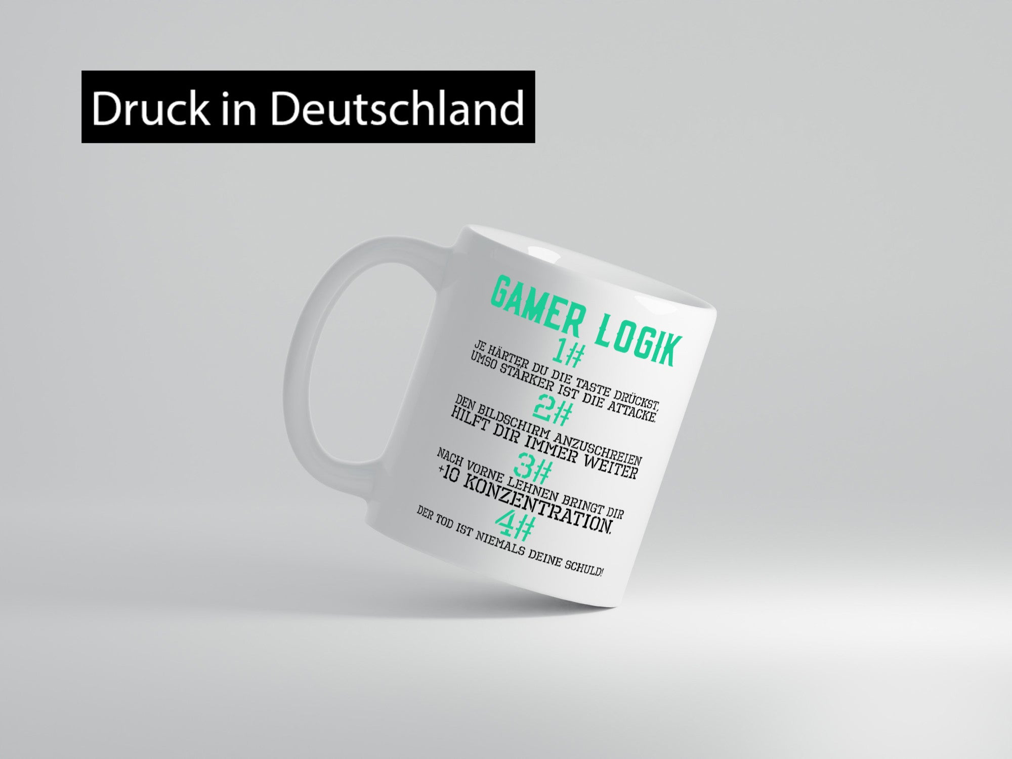 Gamer Logik | Gaming Regeln Zocker PC Nerd Freunde Humor Geschenkidee Tasse
