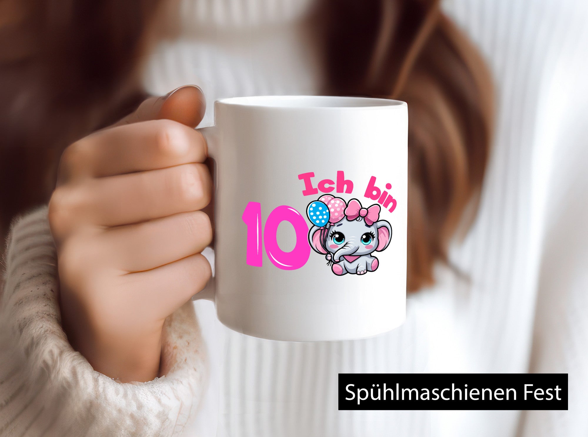 10. Geburtstag | 10 Jahre Elefant Mädchen Geschenk Geschenkidee lustiger Spruch