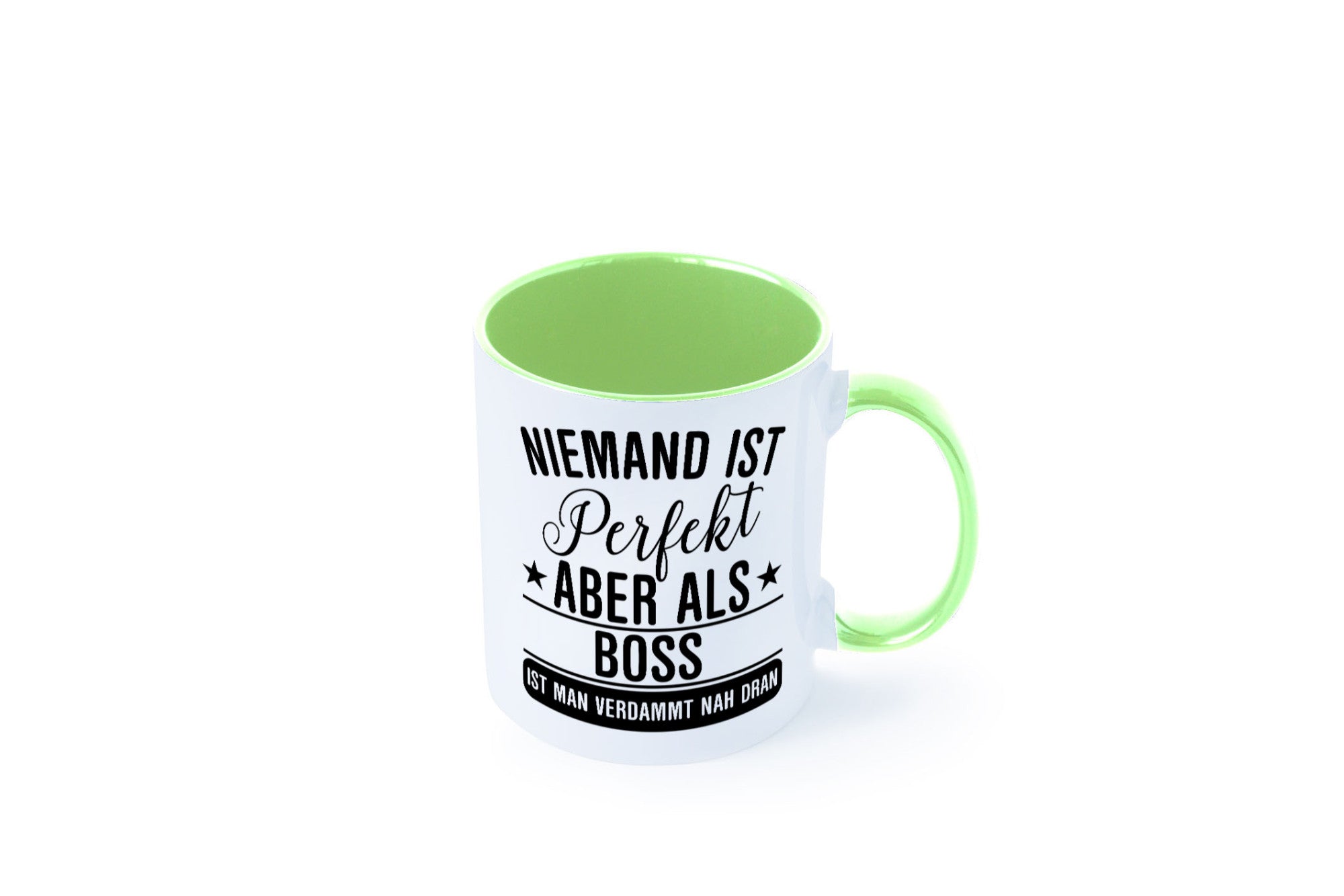 Verdammt nah dran: Boss | Führungskraft Vorgesetzter Humor Geschenkidee Tasse