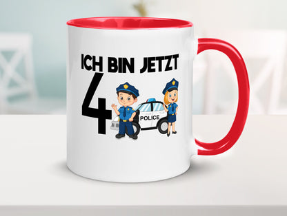 Ich bin jetzt 4 | Polizei 4. Geburtstag Jähriger Geschenk Geschenkidee lustiger