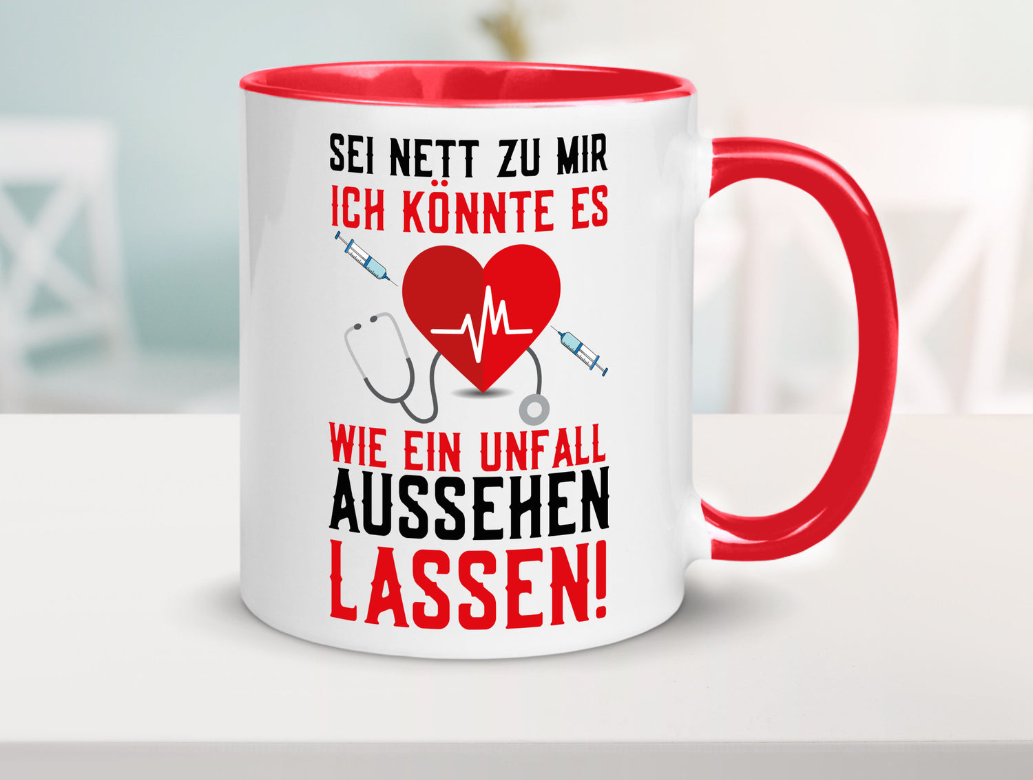 Sei nett zu mir | Krankenschwester Arzt Klinik Spritze v2 lustig Humor