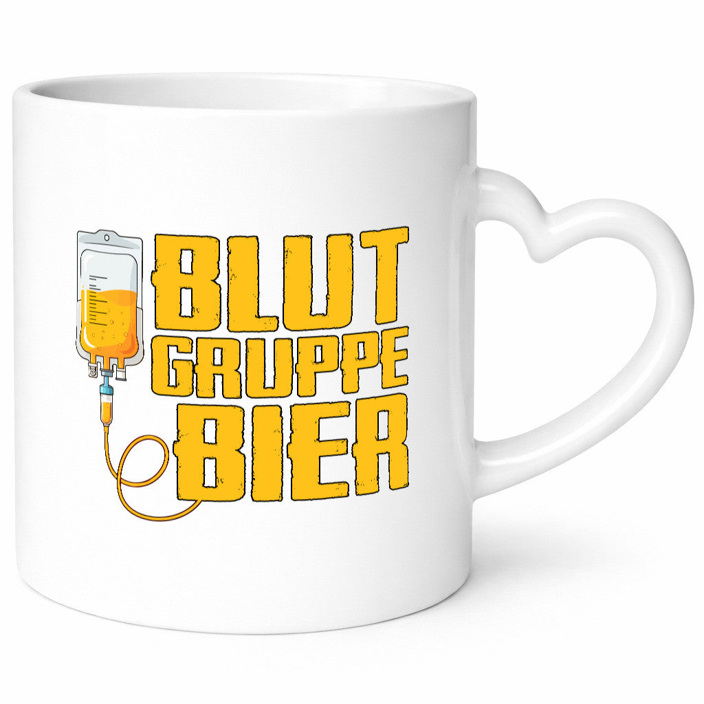 Blutgruppe Bier | Saufen Trinken Biertrinker Humor Geschenkidee Tasse