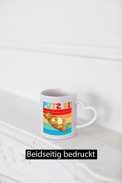 Putz di | Katze Katzenfreunde Katzen Geschenk Tierliebhaber Humor lustiger