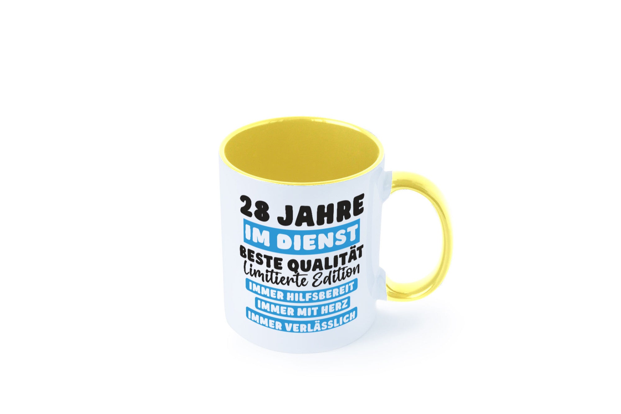 28 Jahre im Dienst | Jubiläum Arbeit v6 lustig Kollegen Büro Geschenk Tasse