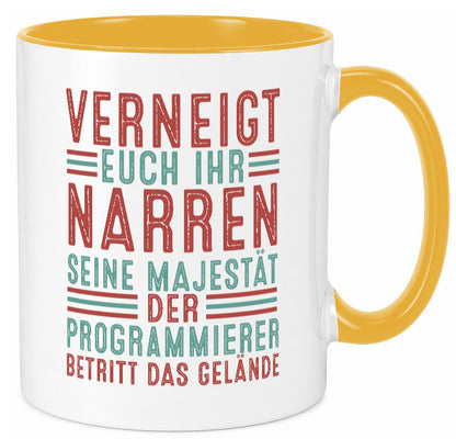 Verneigt euch: Programmierer | Software Entwickler Geschenkidee Humor Tasse