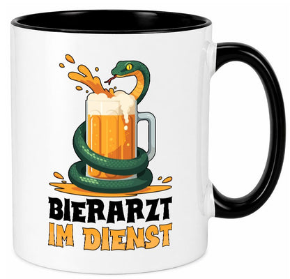 Bierarzt im Dienst | Tierarzt Arzt Geschenk Tierliebhaber Humor lustiger Spruch Tasse