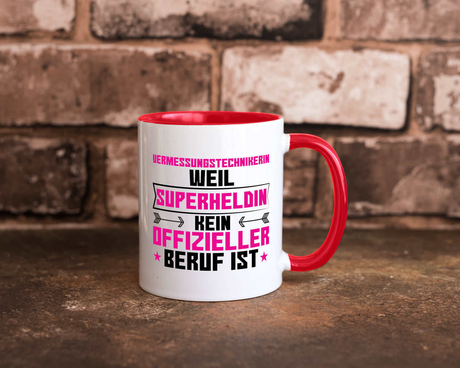 Superheldin Vermessungstechnikerin | Techniker Humor Geschenkidee Tasse