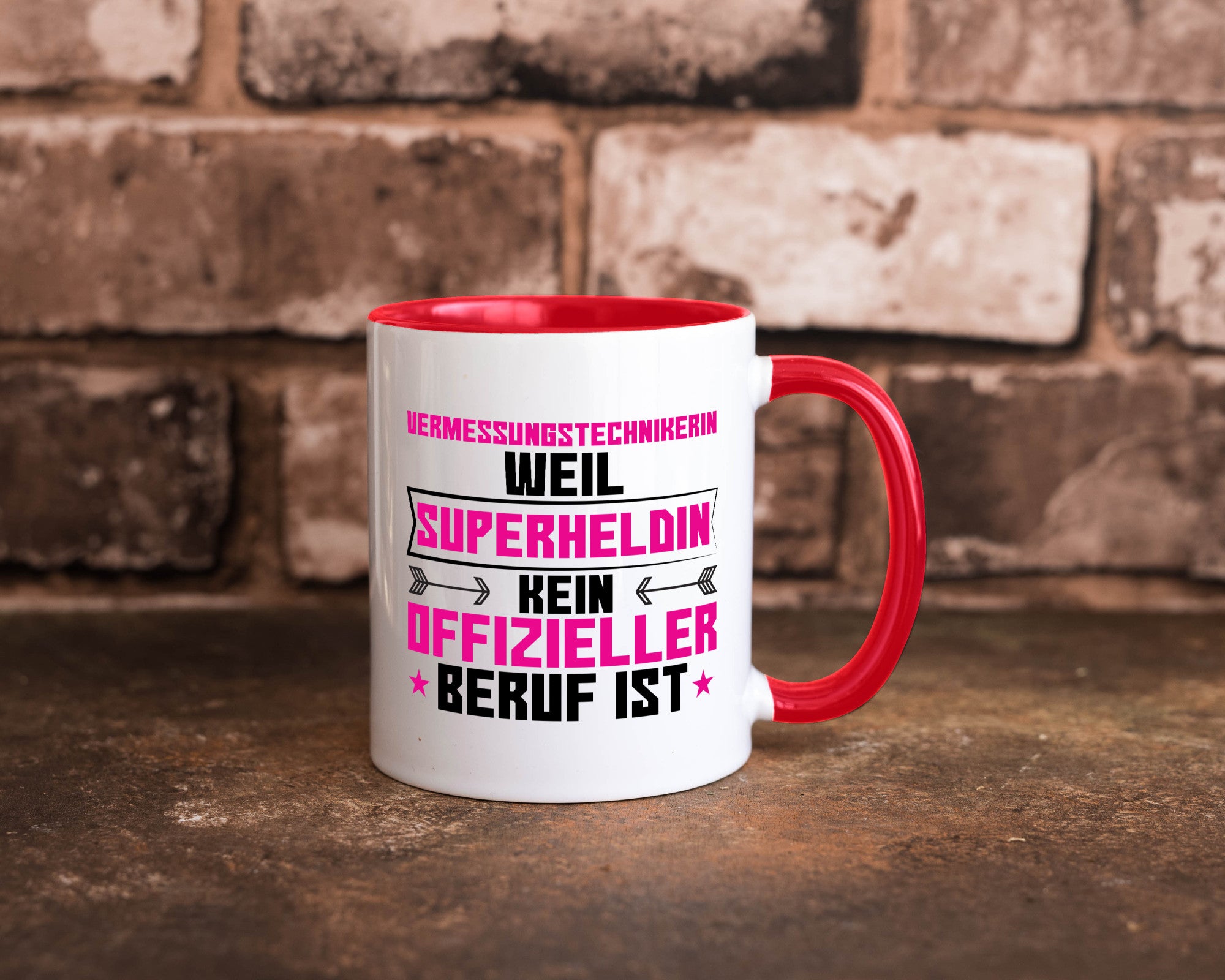 Superheldin Vermessungstechnikerin | Techniker Humor Geschenkidee Tasse