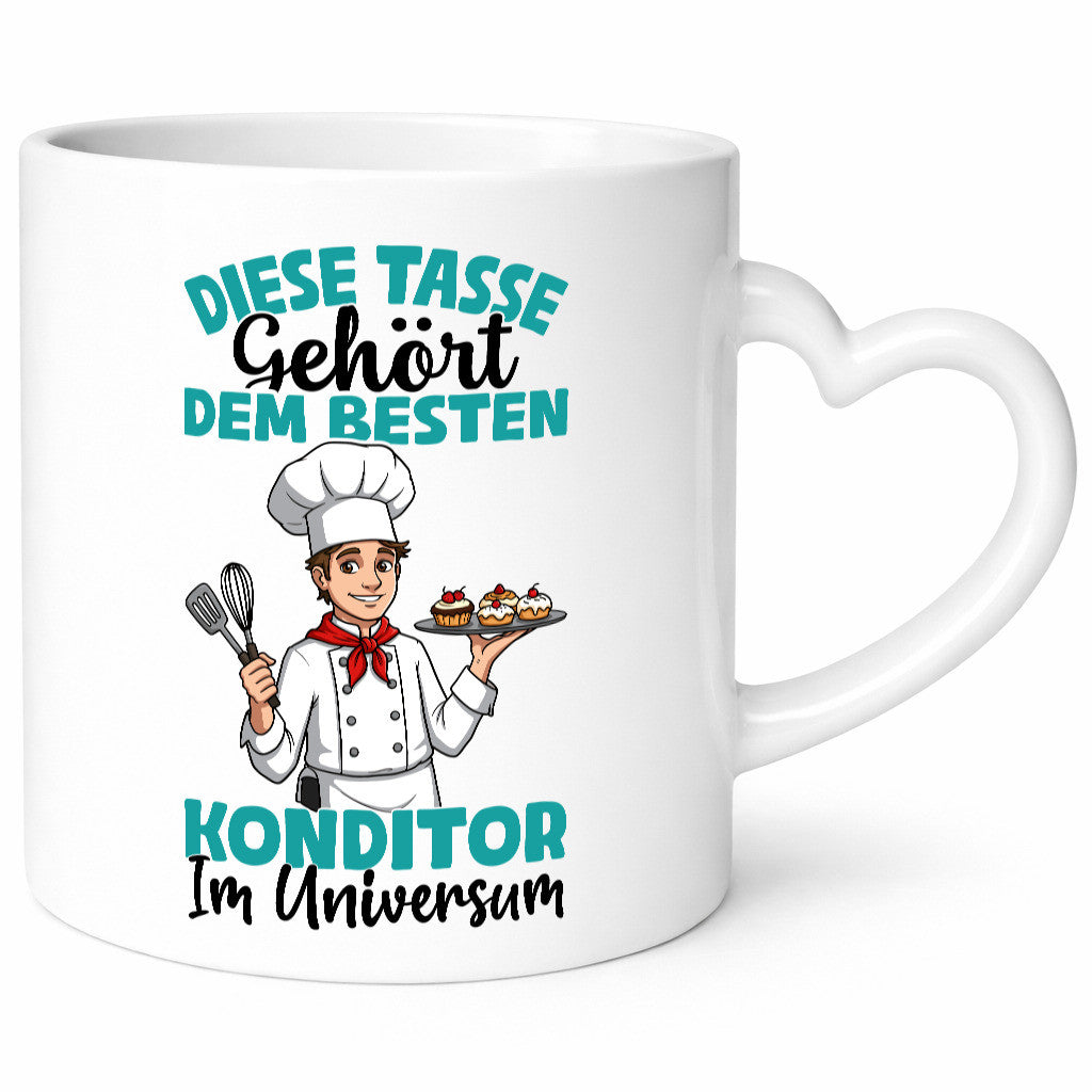 Im Universum: Konditor | Konditorei Humor Geschenkidee Tasse