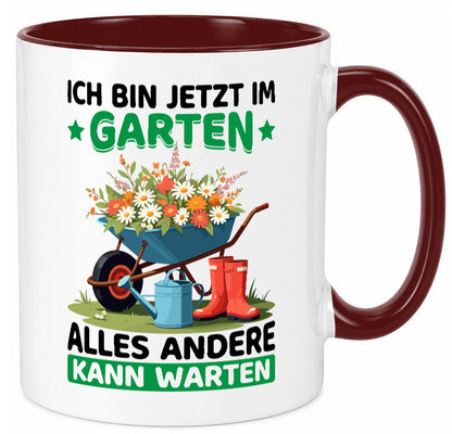 Im Garten alles andere kann warten | Gärtner Gartenarbeit Geschenk Arbeit
