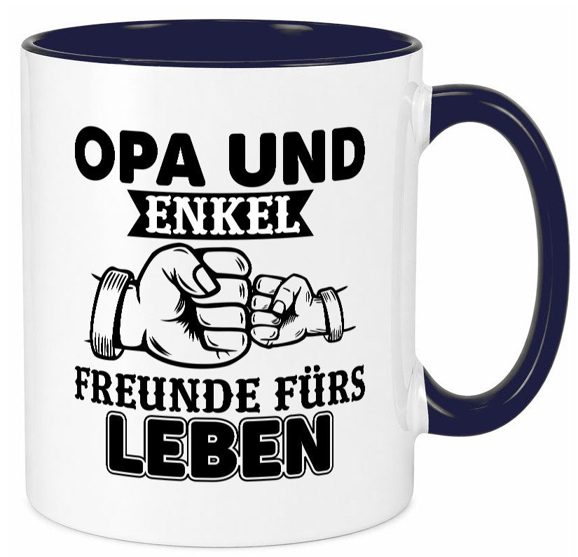 Opa und Enkel Freunde fürs Leben | Großvater Geschenkidee Familie Humor Tasse