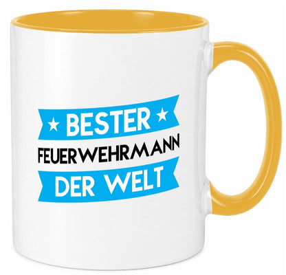 Bester Feuerwehrmann | Feuerwehr lustig Humor Geschenkidee Geschenk Tasse