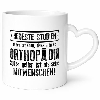 Neuste Studien: Orthopädin |Orthopädie Humor Geschenkidee Tasse