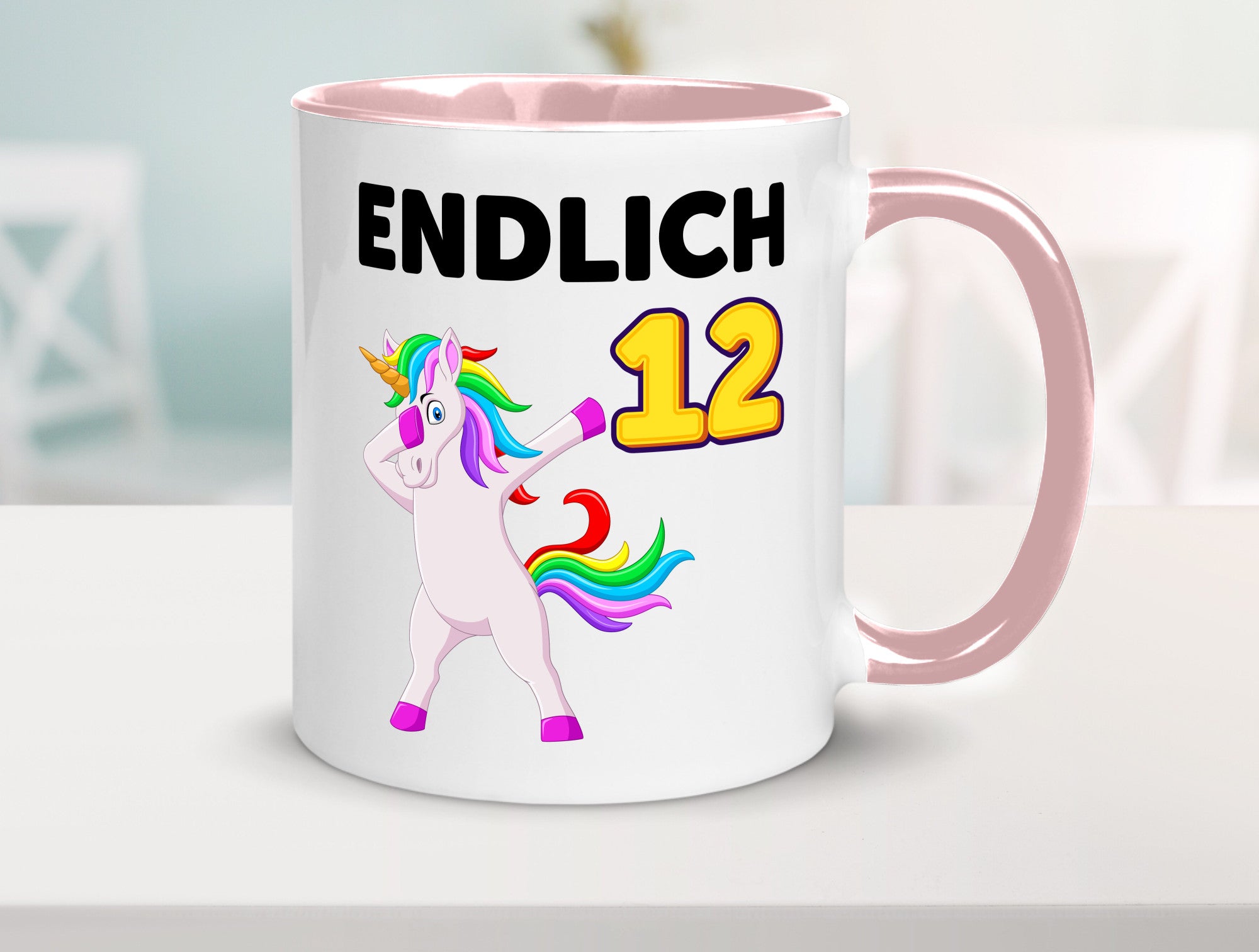 12. Geburtstag | endlich 12 Jahre Einhorn Mädchen lustig Geschenkidee Geschenk