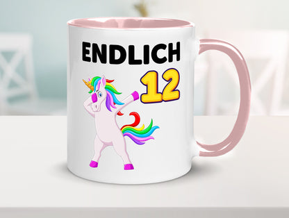 12. Geburtstag | endlich 12 Jahre Einhorn Mädchen lustig Geschenkidee Geschenk