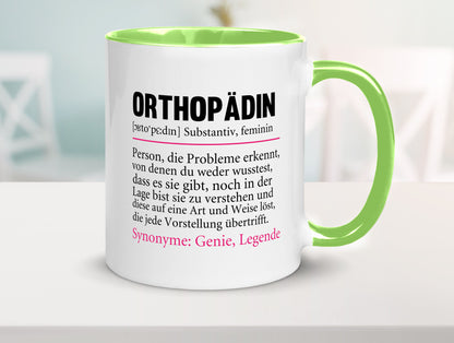 Orthopädin | Spruch Beruf Humor Orthopädie v2 Arbeit Kollegen Büro Geschenkidee