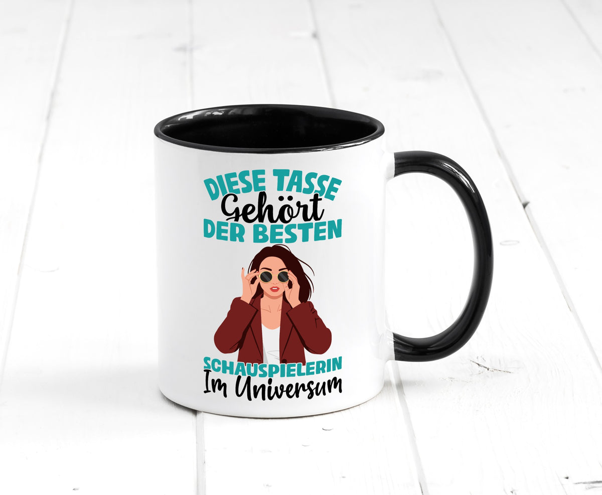 Im Universum: Schauspielerin | Theater Geschenkidee Humor Tasse