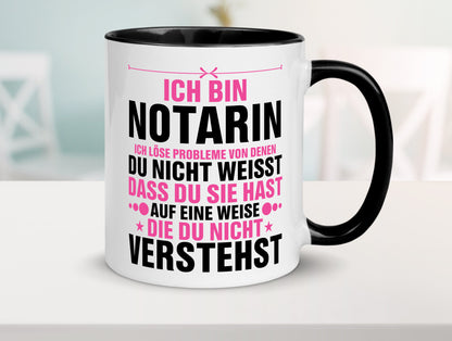 Löse Probleme: Notarin | Juristin v2 lustiger Spruch Geschenk Humor