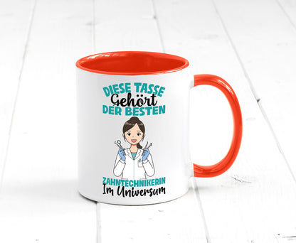 Im Universum: Zahntechnikerin | Zahnmedizin Humor Geschenkidee Tasse
