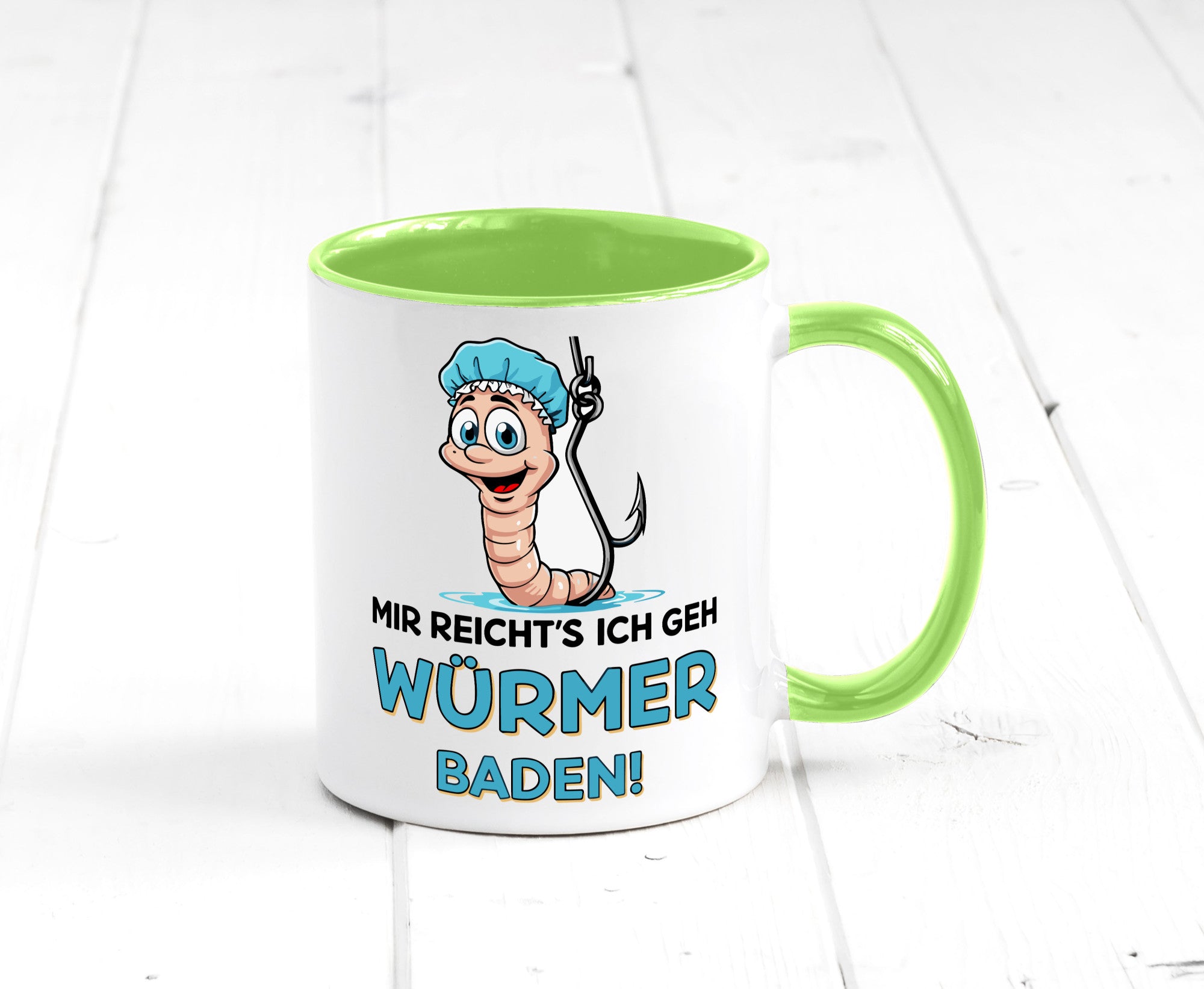 Mir reichts ich geh Würmer Baden | Angler Angeln Geschenk Humor Geschenkidee
