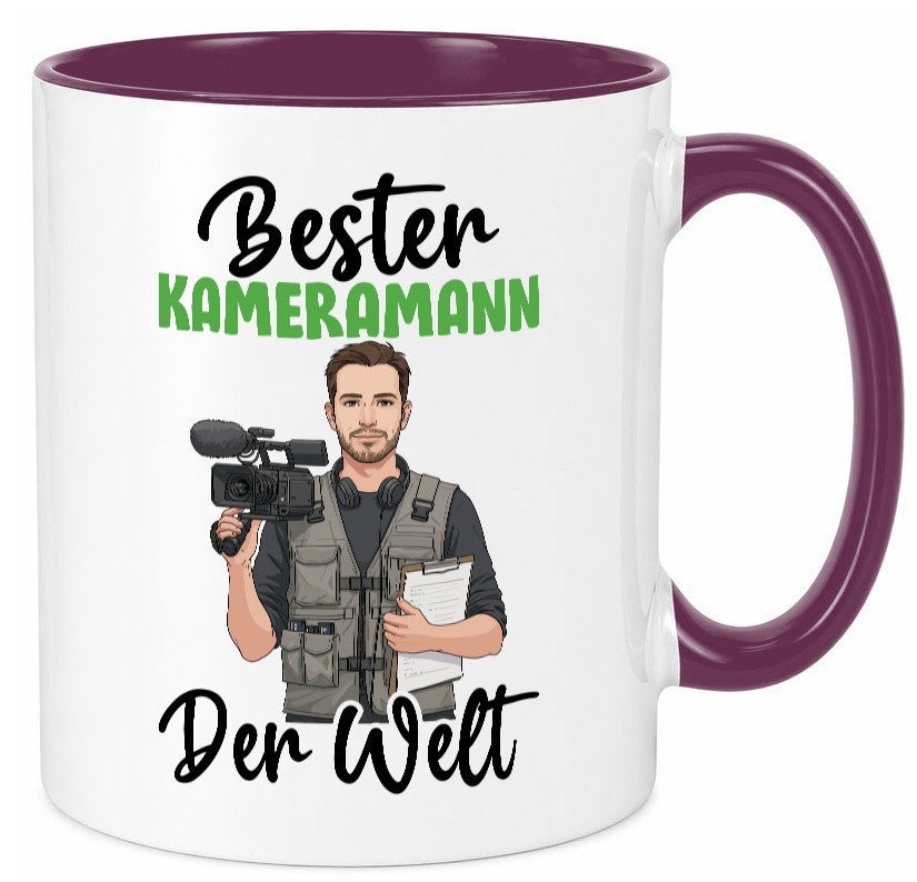 Bester Kameramann | Kamera v2 lustig Humor Geschenkidee Geschenk Tasse