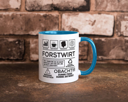 Achtung Probleme Forstwirt | Waldarbeiter lustig Arbeit Kollegen Büro Geschenk