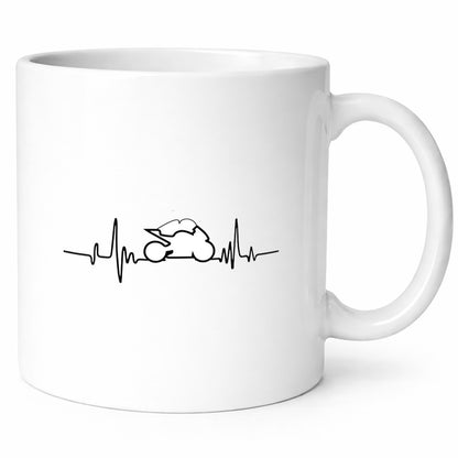 Motorrad Herzschlag | Biker Motorsport Bikerclub Geschenk Humor Geschenkidee