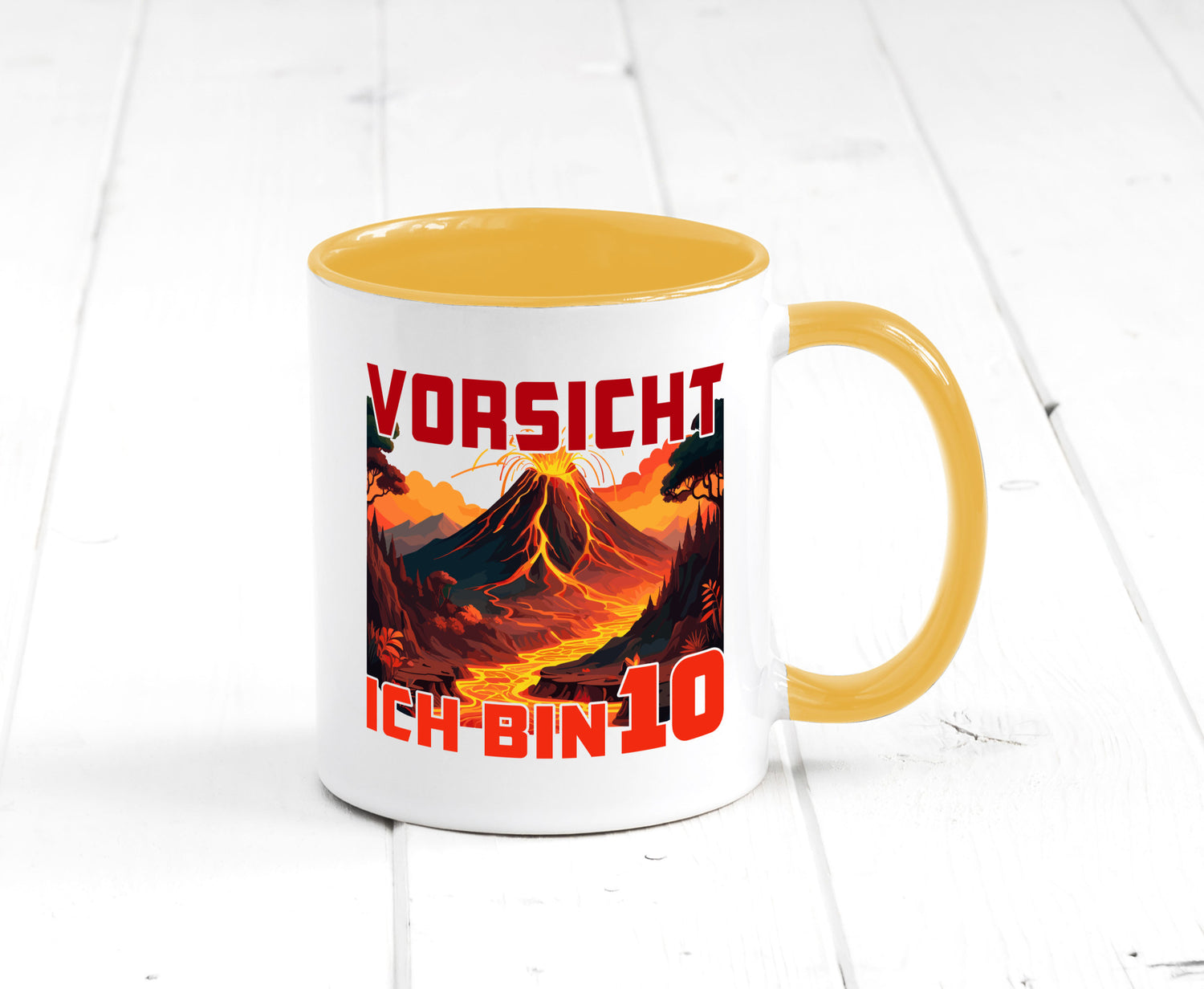 10. Geburtstag | 10 Jahre Vulkanausbruch Vulkan Humor Geschenkidee Tasse