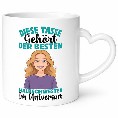 Im Universum: Halb Schwester | Stiefvater Stiefmutter Geschenkidee Familie