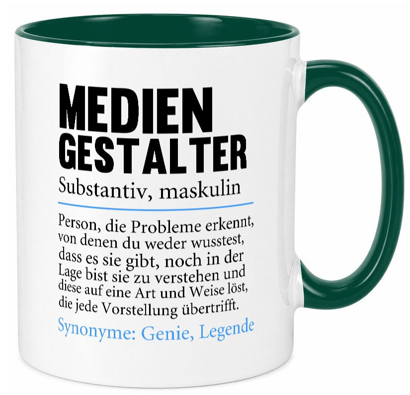 Mediengestalter | Beruf Medien Humor v2 Arbeit Kollegen Büro Geschenkidee Tasse