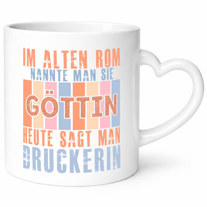 Heute sagt man: Druckerin | Druckerei Print Medien Humor Geschenkidee Tasse