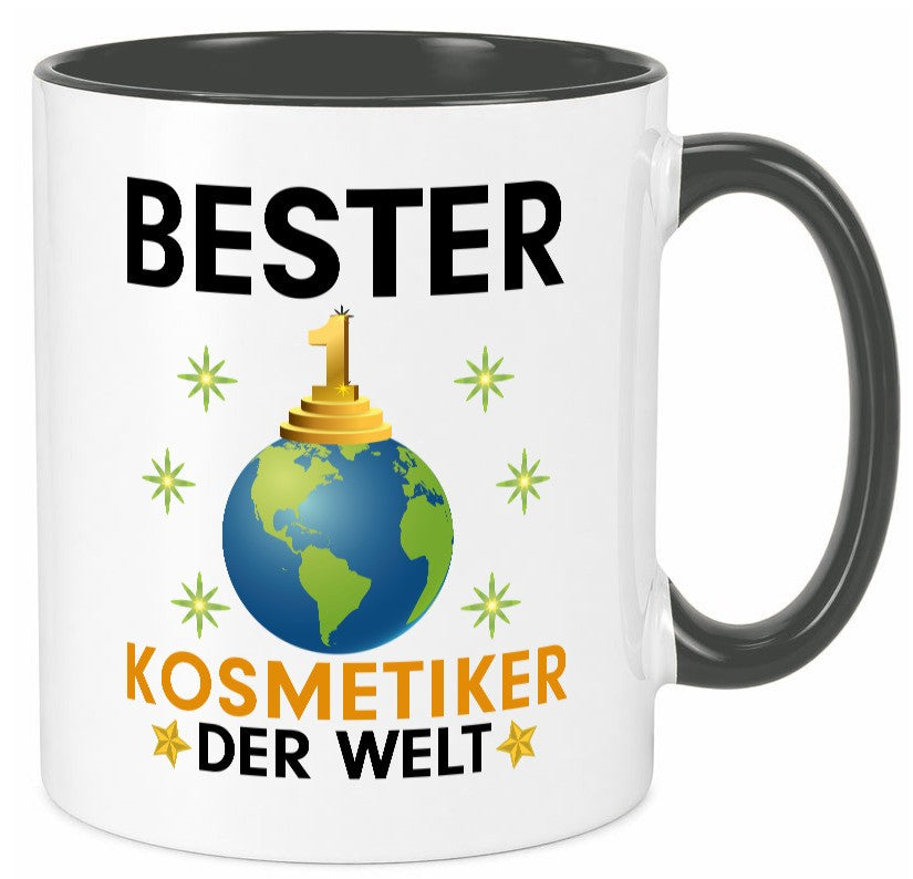 Welt Bester Kosmetiker | Kosmetik Stylist Visagist lustig Humor Geschenkidee Tasse