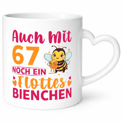 67. Geburtstag | Flottes Bienchen 67 Jahre Humor Geschenkidee Tasse