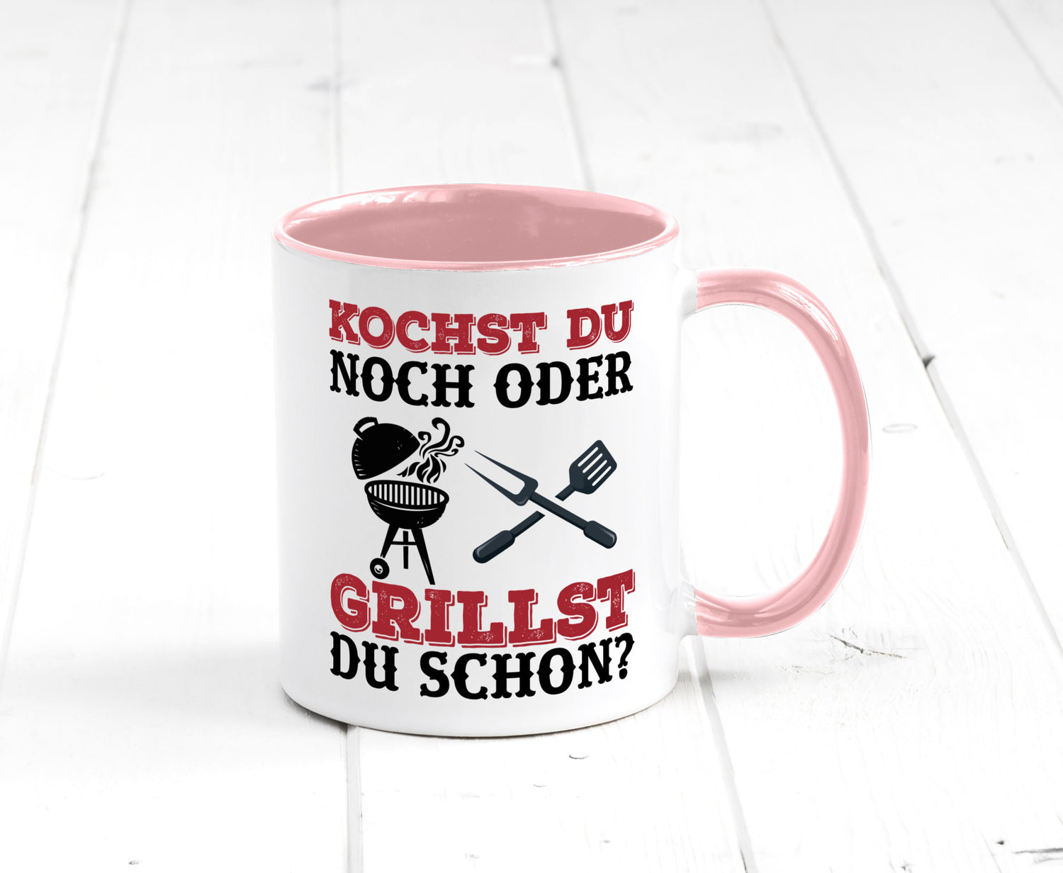 Grillst du schon? | Spruch Tasse Grillen Männer Geschenkidee Humor