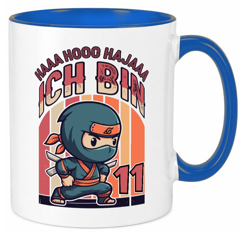 11. Geburtstag | Ninja Junge 11 Jahre Geschenk Geschenkidee lustiger Spruch Tasse