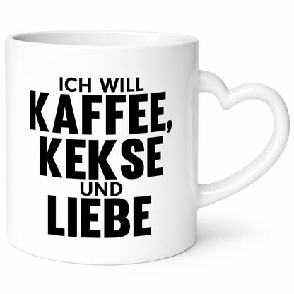 Ich will Kaffee, kekse und Liebe | Beziehung Kaffeetrinker Geschenk Humor