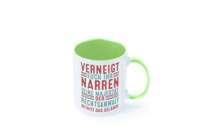 Verneigt euch: Rechtsanwalt | Anwalt Jurist Humor Geschenkidee Tasse