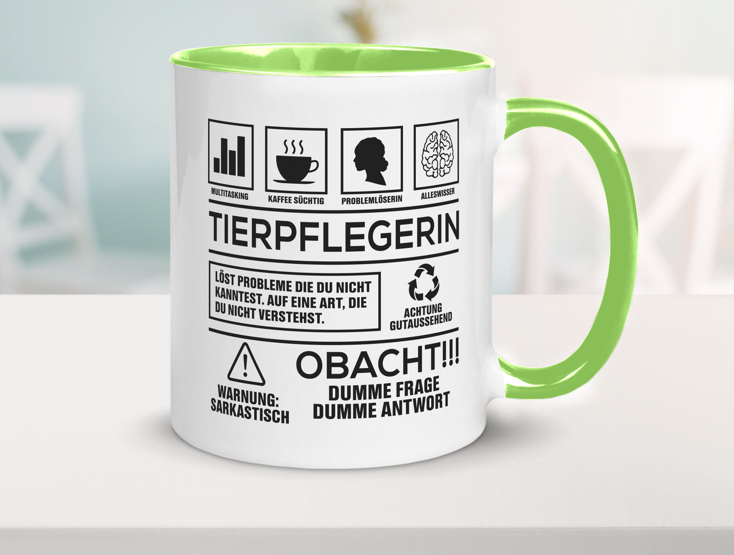 Achtung Probleme Tierpflegerin | Pflegeberuf Tierheim lustiger Spruch Geschenk