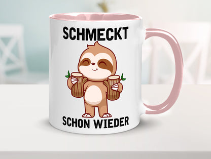 Schmeckt schon wieder | Frankfurt Hessen v2 Geschenkidee Humor Tasse