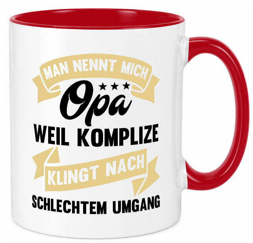 Man nennt mich Opa | Bester der Welt Humor Familie Geschenkidee Tasse