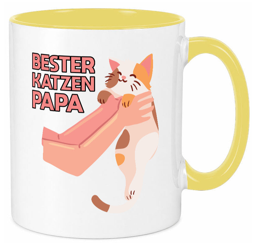 Bester Katzenpapa | Katze Gabel Geschenk Tierliebhaber Humor lustiger Spruch