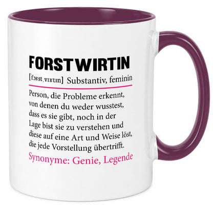 Forstwirtin | Beruf Spruch Forst Wirtin Humor Arbeit Kollegen Büro Geschenkidee